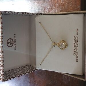 GIANI BERNINI - LAB CREATED CZ -2.5 CT- 18k YELLOW GOLD Over 925SS (VERMEIL)